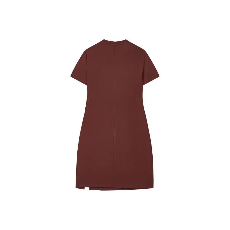 FILA ORIGINALE Short Sleeved Dress Women's Terracotta Red Brown-2