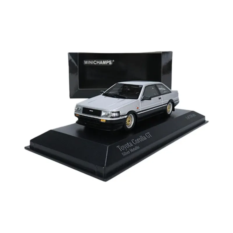 MINICHAMPS 1 43 Toyota Corolla GT 1984 Silver Assembled Models-0