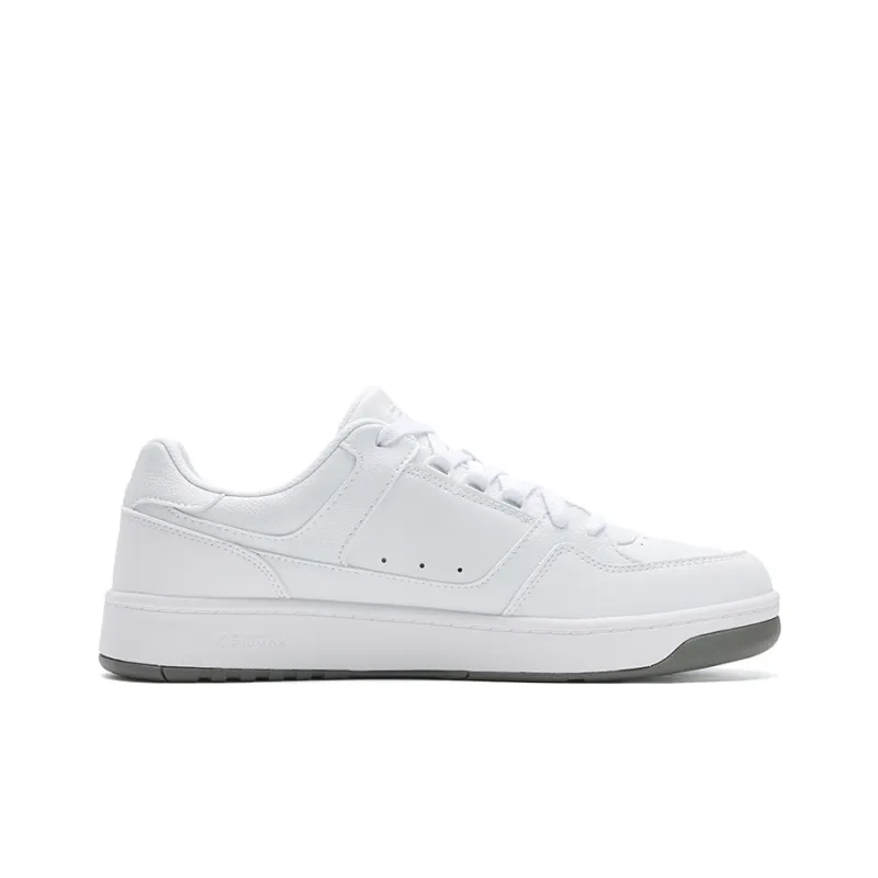 FILA TARGA 1+Round Shield Shoes Breathable And Lightweight Low Top Tennis Shoes Men's Standard White-1