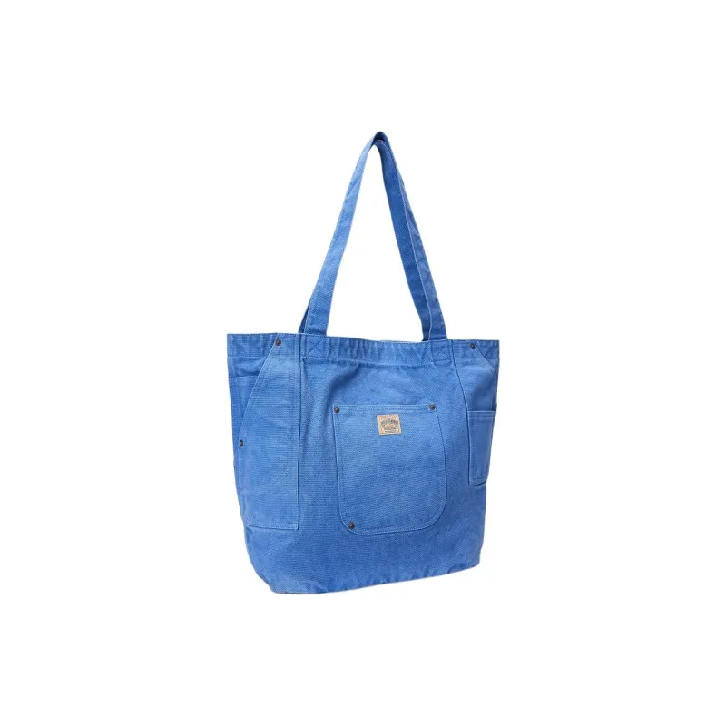 Polo Ralph Lauren Cotton Tote Bag, Shopping Bag, Shoulder Bag Unisex Blue-1