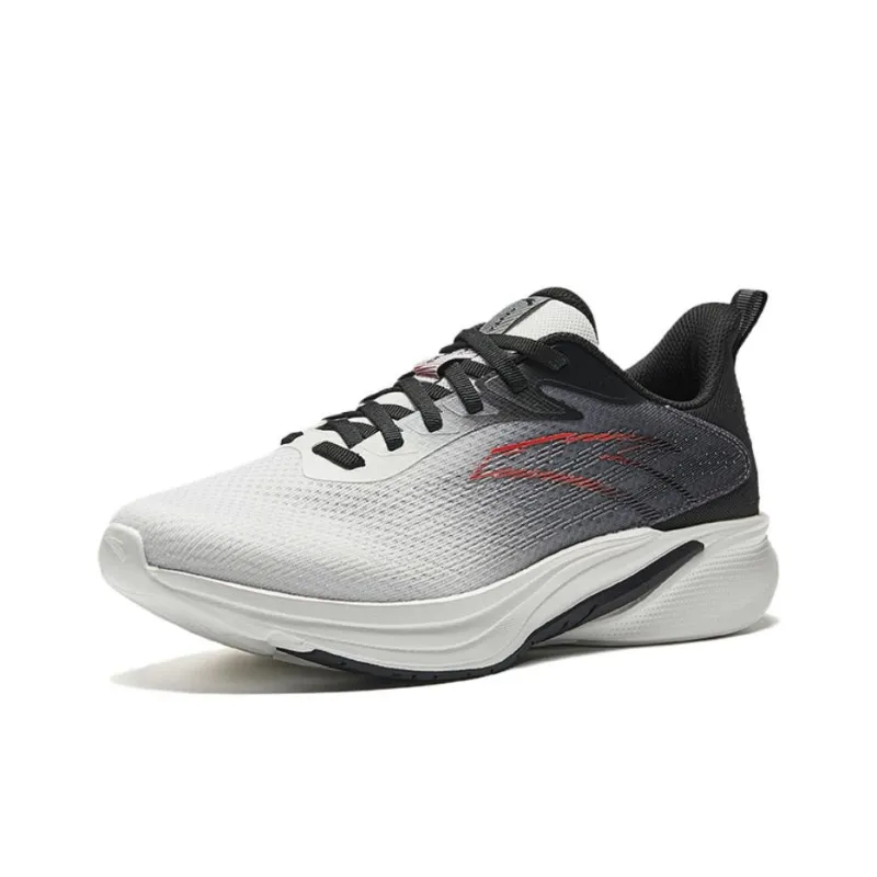Anta Cloud Trail Abrasion Resistant Shock Absorbers Low Top Casual Running Shoes Men's Black White Gray-1