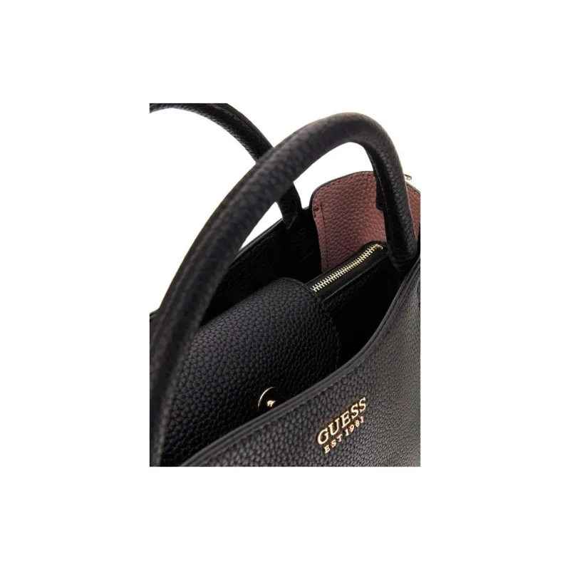 GUESS PU One Shoulder Handbag Medium Size Women's Black-4