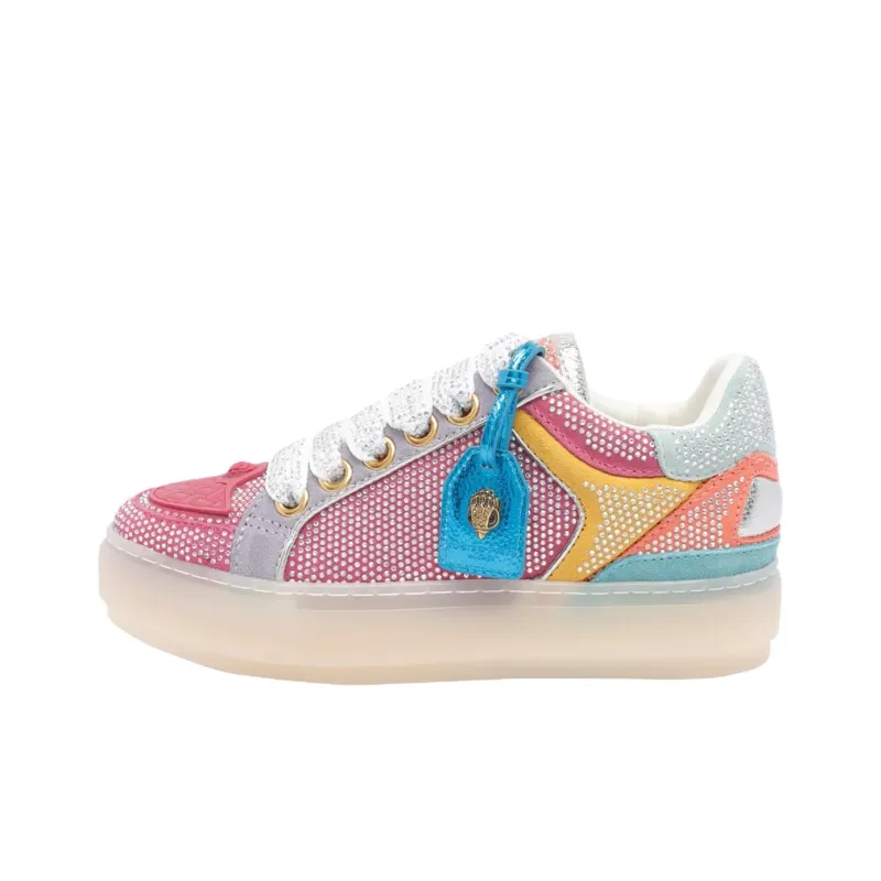 Kurt Geiger London Southbank Tag Low Top Skateboard Shoes Women's Pink-0