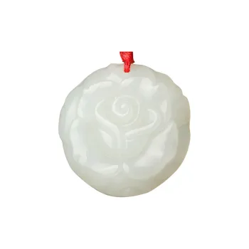 WANYUHUN Hetian Jade Pendants White Jade Unisex