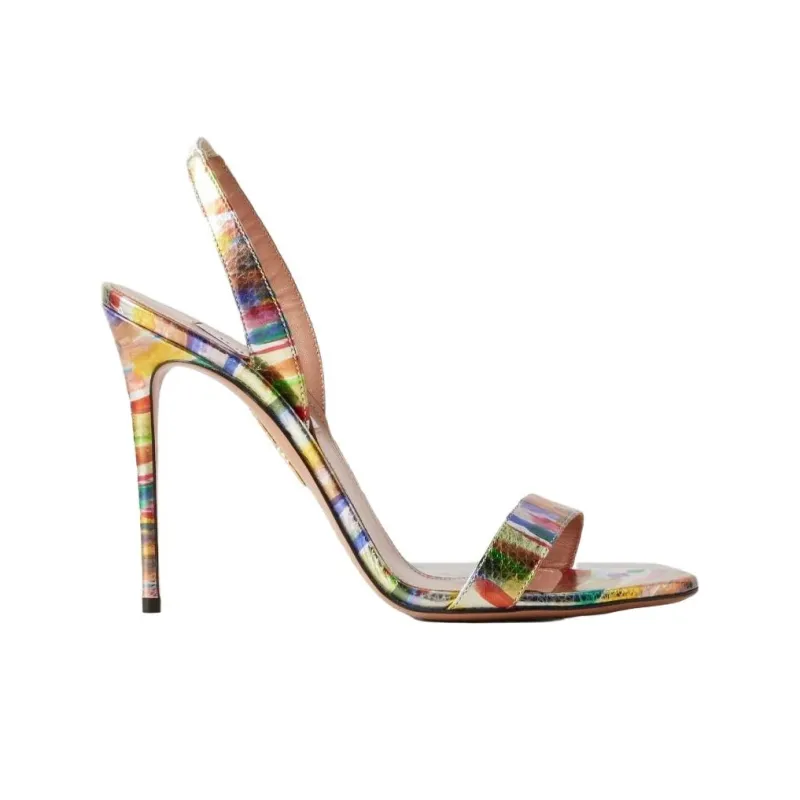 AQUAZZURA One Strap Sandals Women's Multicolor-1