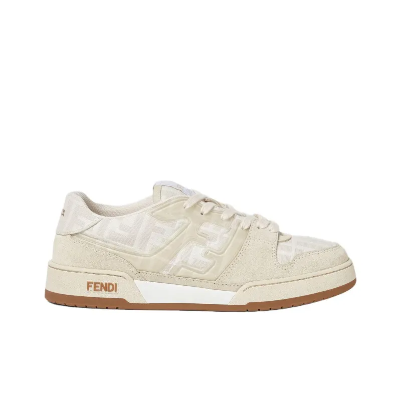 FENDI Match Low Top Skateboard Shoes Men's White-1