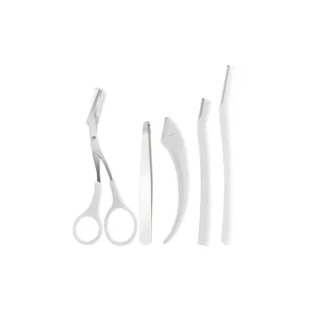 SHANGYELAMEILA 5 Pcs Eyebrow Grooming Tools For Women's, Safe Men's Eyebrow Razor And Clippers Eyebrow Razor