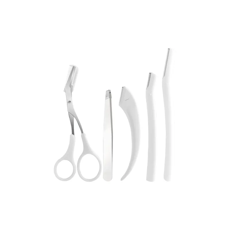 SHANGYELAMEILA 5 Pcs Eyebrow Grooming Tools For Women's, Safe Men's Eyebrow Razor And Clippers Eyebrow Razor-0