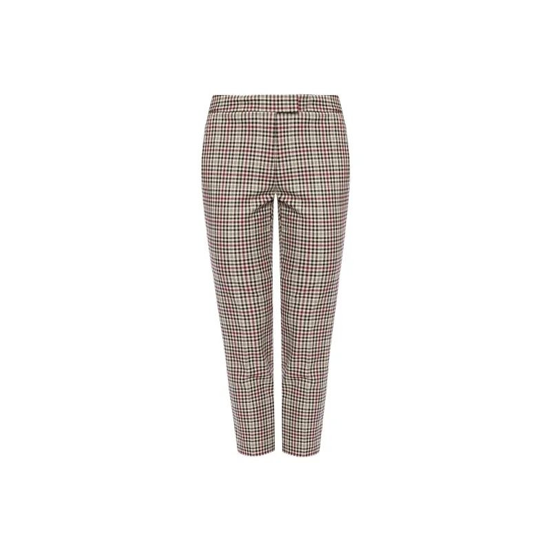 MICHAEL MICHAEL KORS Glen Plaid Twill Cropped Pants-0