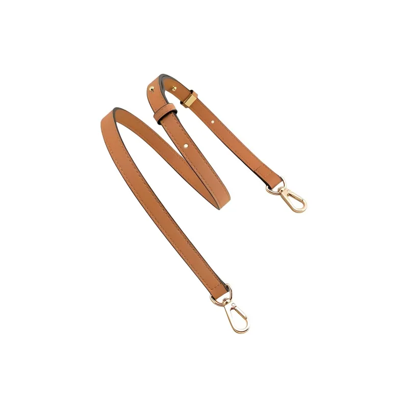 Jingxi Imported Microfiber Crossbody Abrasion Resistant Buckle Accessories Bag, Accessory Bag Strap Women's Brown-3