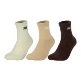 [Soft and Warm Terry Socks]Beige+Light Coffee+Dark Coffee (3 Pack)