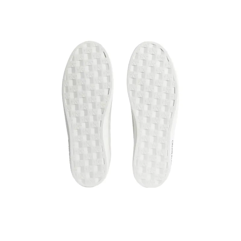 CKJ CALVIN KLEIN JEANS Low Top Skateboard Shoes Men's White-5