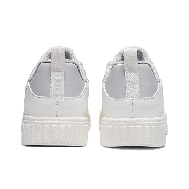 Erke Abrasion Resistant, Lightweight, And Breathable Low Top Skateboard Shoes Women's Microcrystal White Mist Gray-3