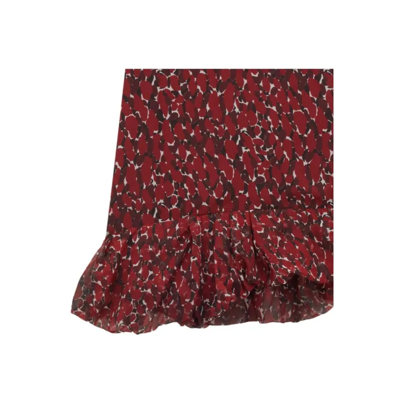 SAINT LAURENT Casual Short Skirts Women's Black Red-2