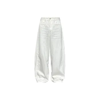 YICHEN Jeans Unisex Bone White[Summer Thin]