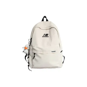 ADOONGA Nylon Backpack Regular Unisex Black/White