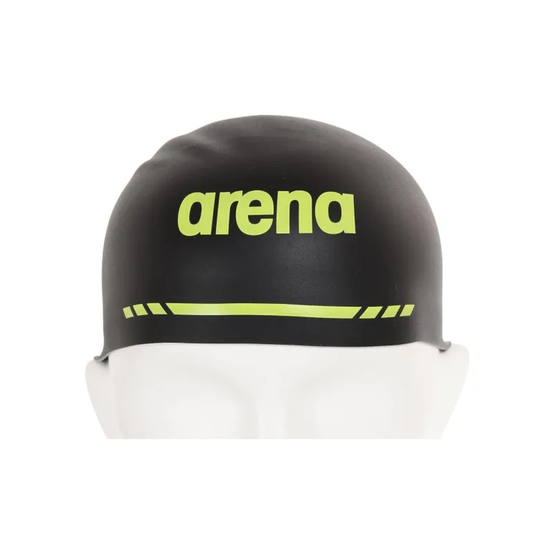 Arena Swimming Caps Silicone Unisex Black-6
