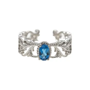 Andaozi Natural Topazes Rings Women's
