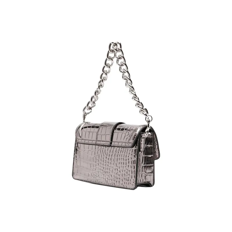 VERSACE JEANS COUTURE PU Shoulder Bag, Crossbody Bag, Handbag Women's Silver-2