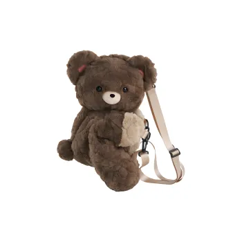 Holding Bamboo Polyester Backpack Women's Coffee