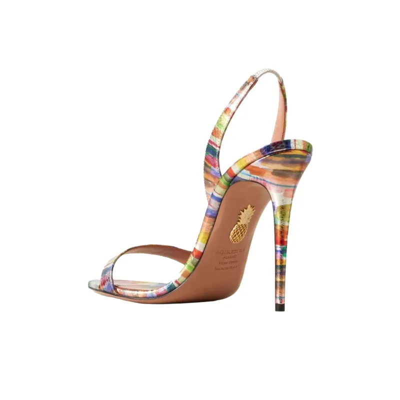 AQUAZZURA One Strap Sandals Women's Multicolor-2