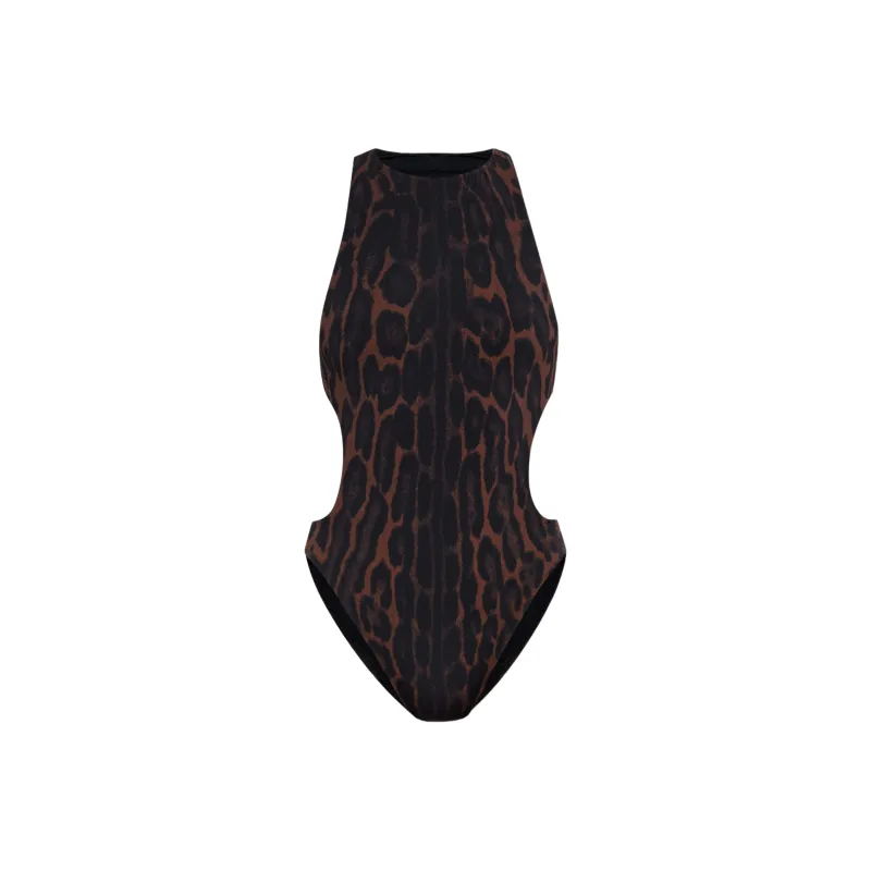 TF SS25 One piece Swimsuit Unisex Brown-0