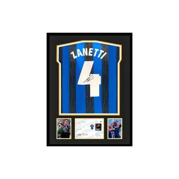 Three For Inter Milan Jersey Exquisite Mounting, Outer Frame Approx. 65x85cm