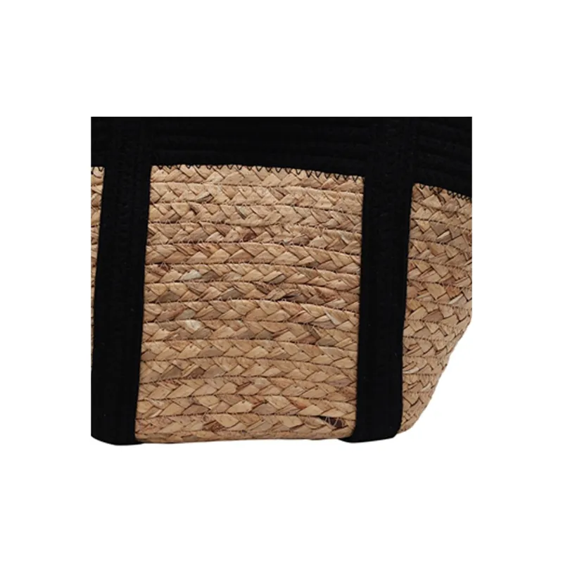 Wenpercy Straw Woven Underarm Shoulder Bag Regular Women's Black-1