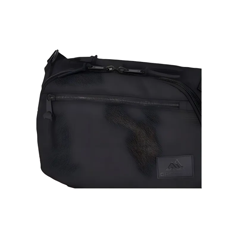 GREGORY Leather Zipper Puller Shoulder Bag Unisex Black-2