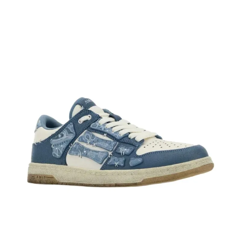 AMIRI Low Top Skateboard Shoes Men's Blue-2