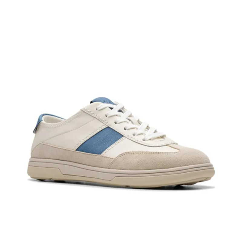 Clarks Craftravel Izy Low Top Skateboard Shoes Women's White Blue-1