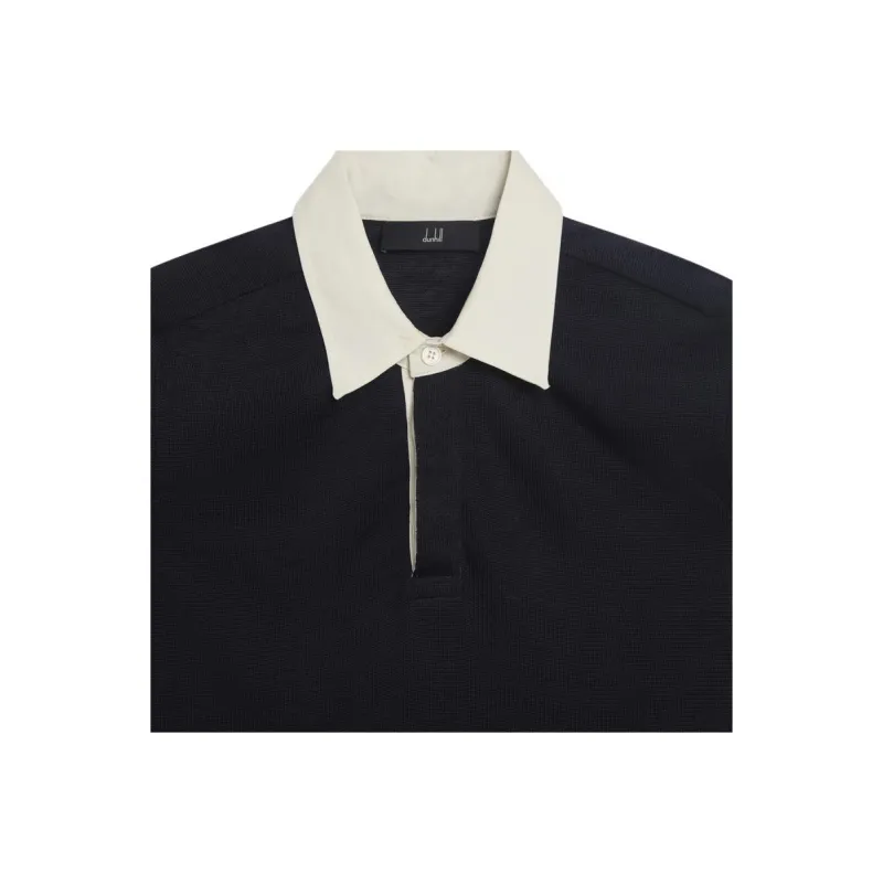 Dunhill SS25 Polo Shirt Men's Marine Blue-4