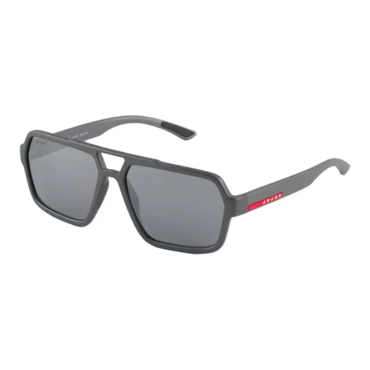 PRADA Subject To Official Website Irregular Shape Sunglasses Men's Gray-0