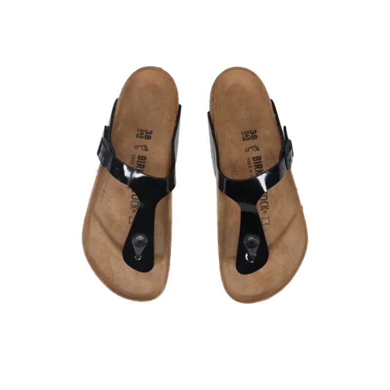 Birkenstock Gizeh Birko Flor Black Patent-2