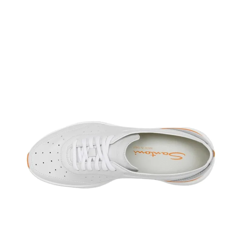Santoni Bounce Low Top Casual Shoes Women's White-4