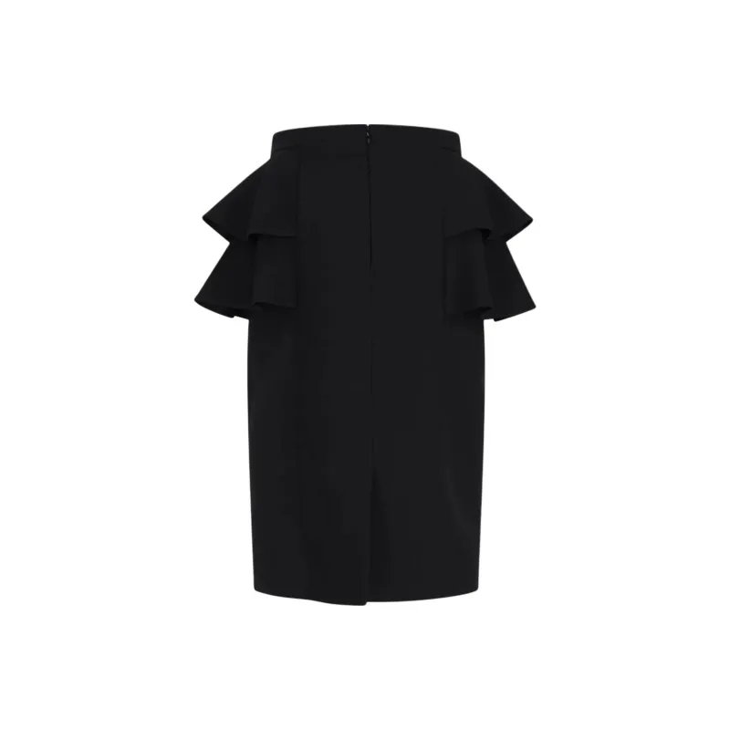 Valentino Casual Long Skirt Women's Black-1