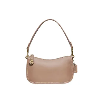 COACH Swinger Leather Shoulder Bag Handbag Crossbody Bag Shoulder Bag Women's Oat
