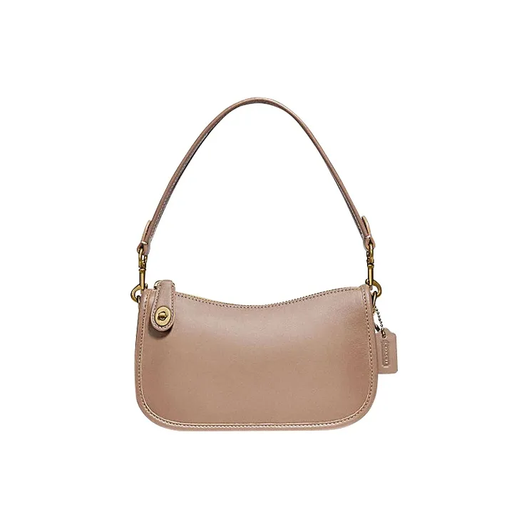COACH Swinger Leather Shoulder Bag Handbag Crossbody Bag Shoulder Bag Women's Oat-0