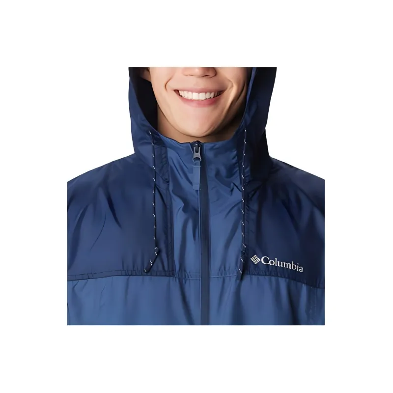 Columbia FLASH CHALLENGER Trench Coat Men's Blue-3