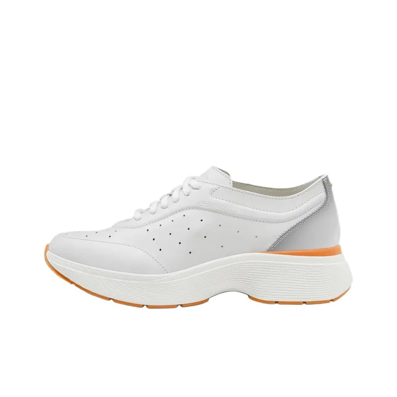 Santoni Bounce Low Top Casual Shoes Women's White-0