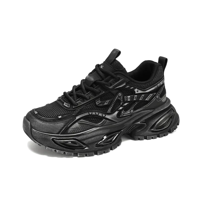U.S. POLO ASSN. Chunky Sneakers Men's Black Silver-3