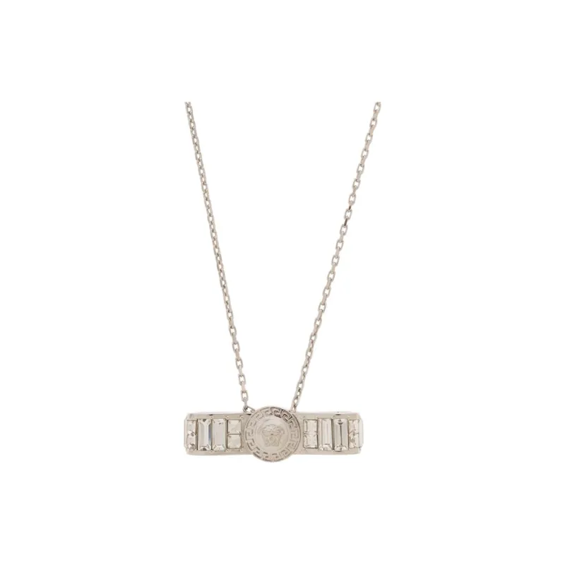 Medusa-Pendant Embellished Necklace-0