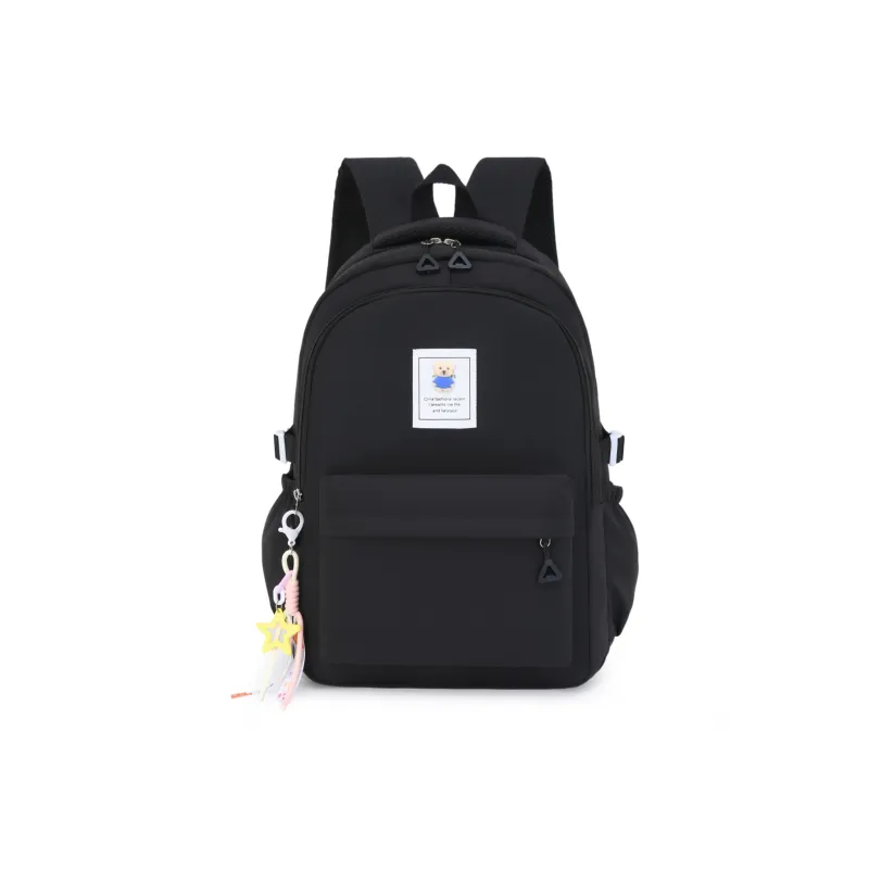 OURFUN Nylon Backpack Unisex Black/Pink/Watermelon Red/Green/Blue-0