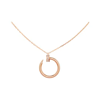 CARTIER 18K Rose Gold Necklaces Women's Rose Gold