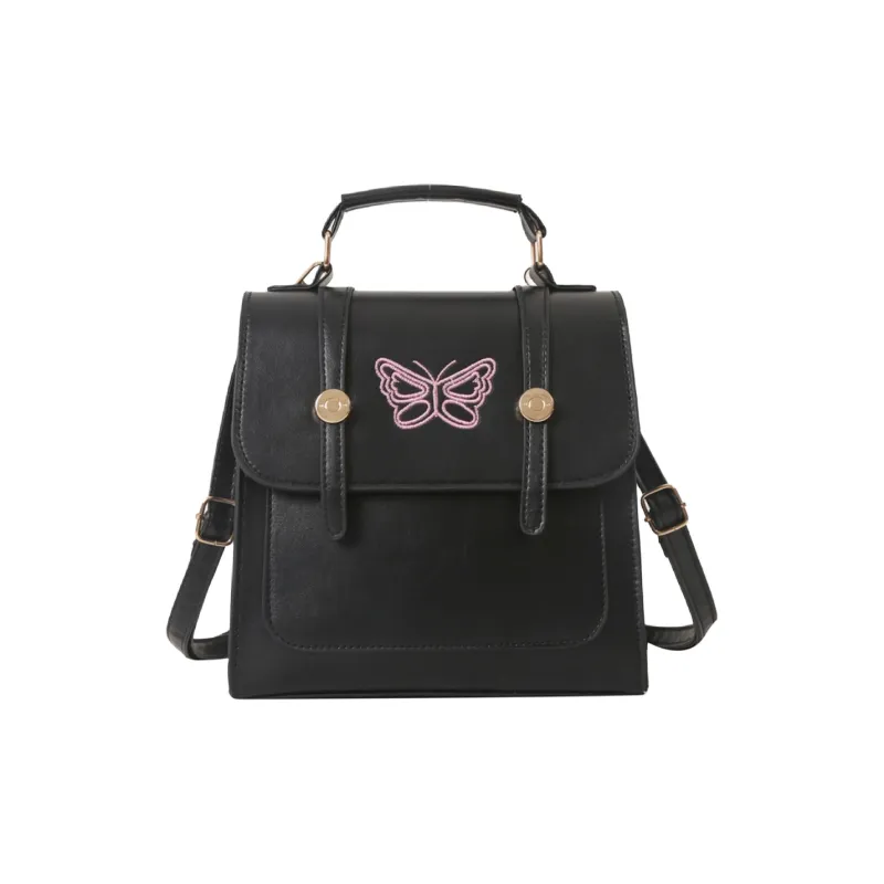 Juju Jimmy PU Backpack Regular Women's Black/Silver/White-0