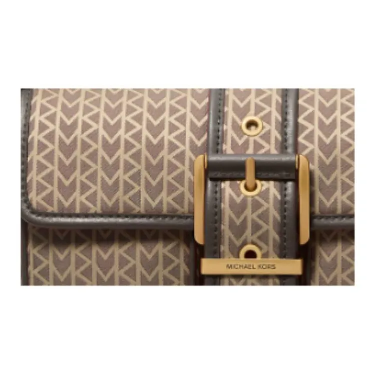 MICHAEL KORS Colby Polyester Handbag, Shoulder Bag Medium Size Women's Brown-2