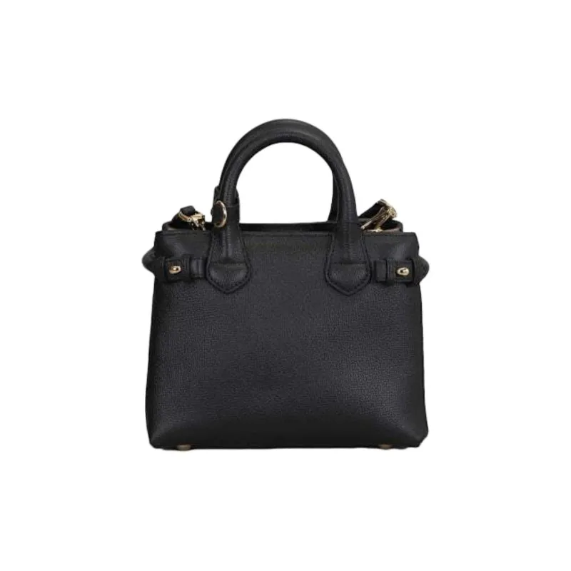 Burberry House Leather Tote Bag, Shoulder Bag, Handbag Mini Women's Black-1