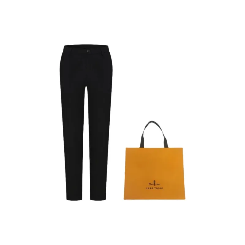 Biyin Leufen Casual Pants Men's Black-6