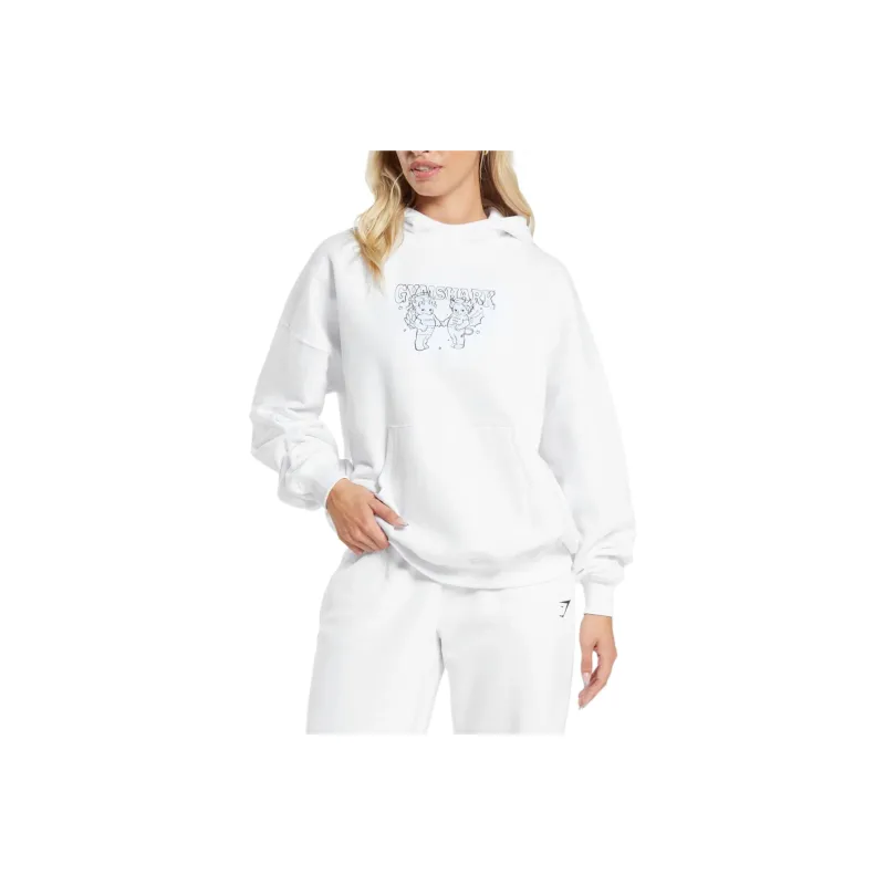 GYMSHARK Graphic Hoodie Sweatshirt Women's-0