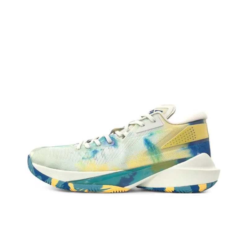PEAK Lightning 10 Basketball Shoes Men Low Top Milk Jade/Caribbean Blue-0
